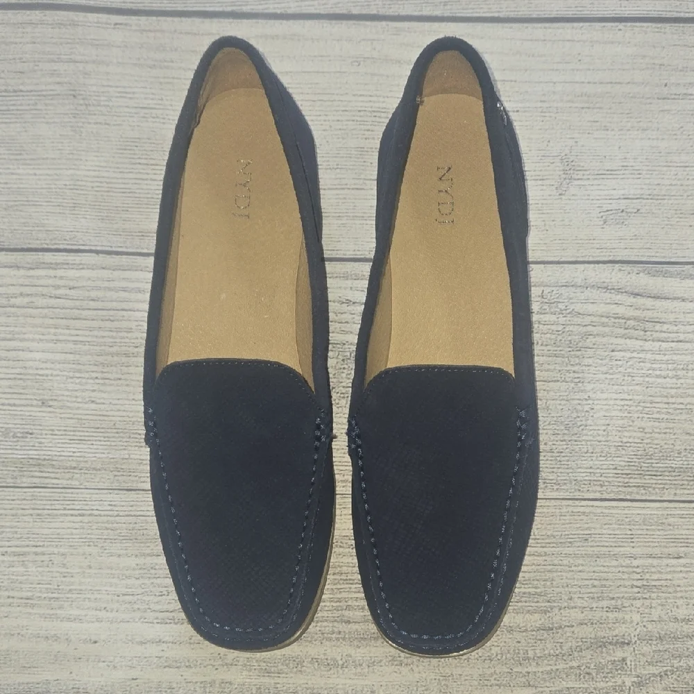 NYDJ Women's Tacie Suede Loafers Blue Size 8 NWOT